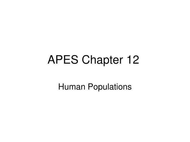 apes chapter 12
