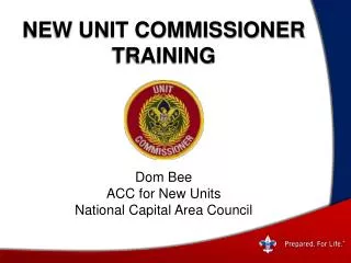 New UNIT COMMISSIONER Training