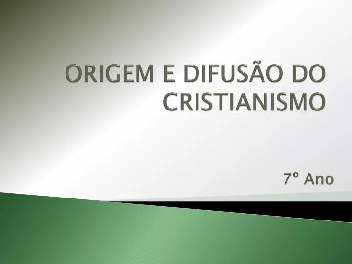 origem e difus o do cristianismo