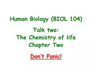 Human Biology (BIOL 104)