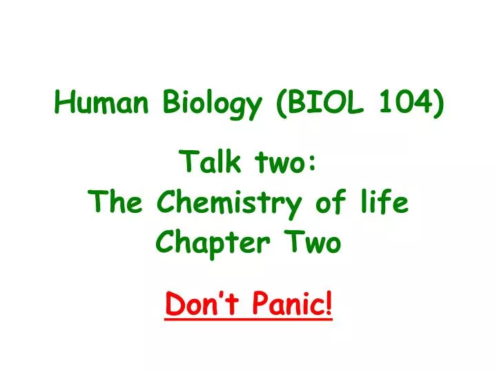 human biology biol 104