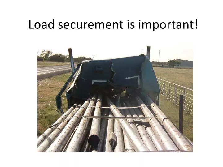 load securement is important