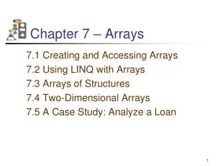 chapter 7 arrays
