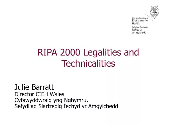 ripa 2000 legalities and technicalities