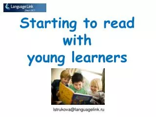 Starting to read with young learners