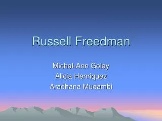 Russell Freedman