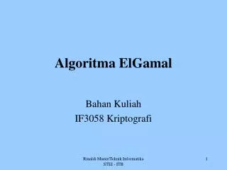 algoritma elgamal