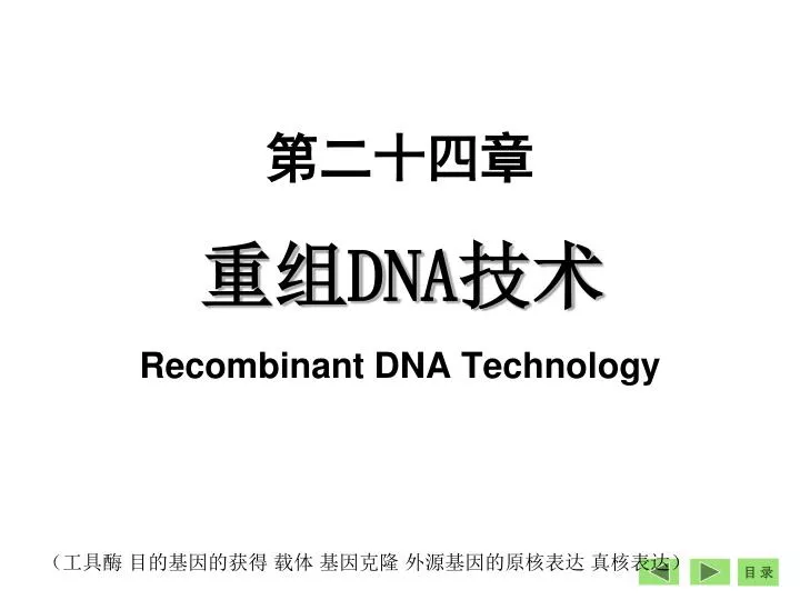 dna recombinant dna technology