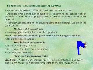 Haxton Sumayian Minibar Management 2010 Plan