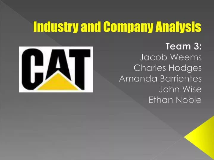 industry and company analysis