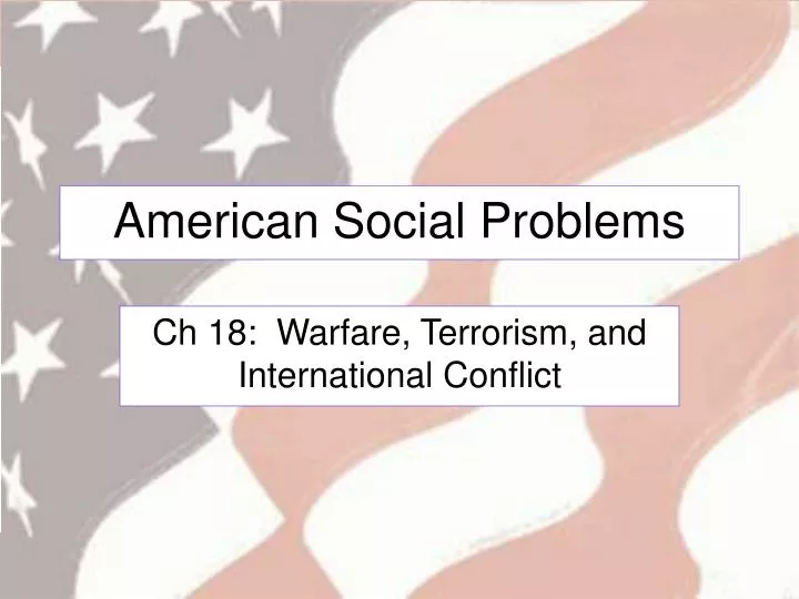 american social problems