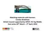 Effective Strategies for Matching Materials with Learners - slide 1