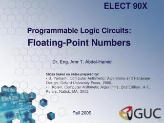 Programmable Logic Circuits: Floating-Point Numbers
