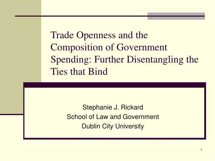 trade openness and the composition of government spending further disentangling the ties that bind
