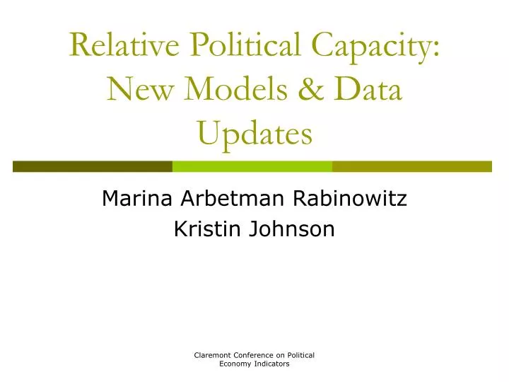 relative political capacity new models data updates