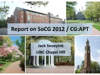 Report on SoCG 2012 / CG:APT