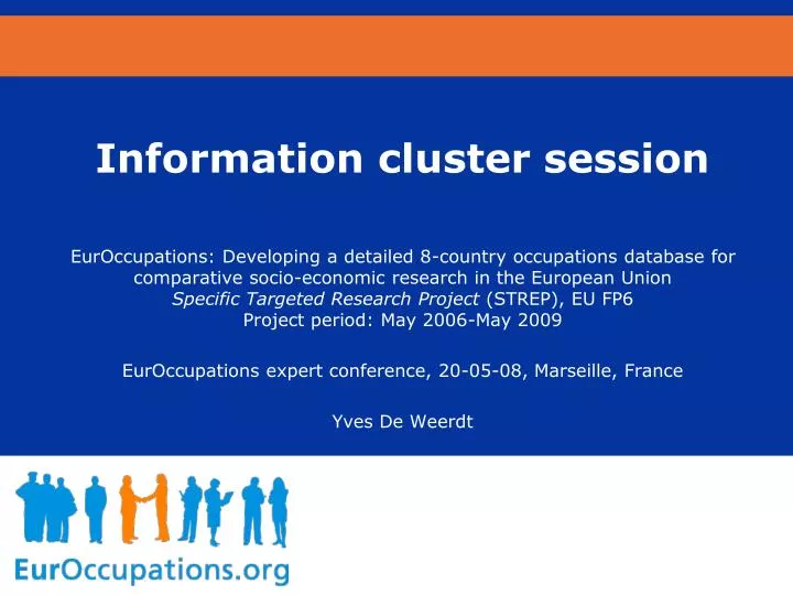 information cluster session