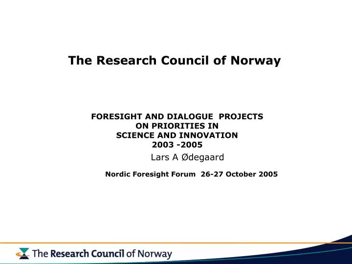 the research council of norway
