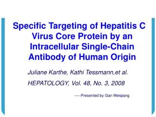 Juliane Karthe, Kathi Tessmann, et al. HEPATOLOGY, Vol. 48, No. 3, 2008