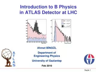 Introduction to B Physics in ATLAS Detector at LHC