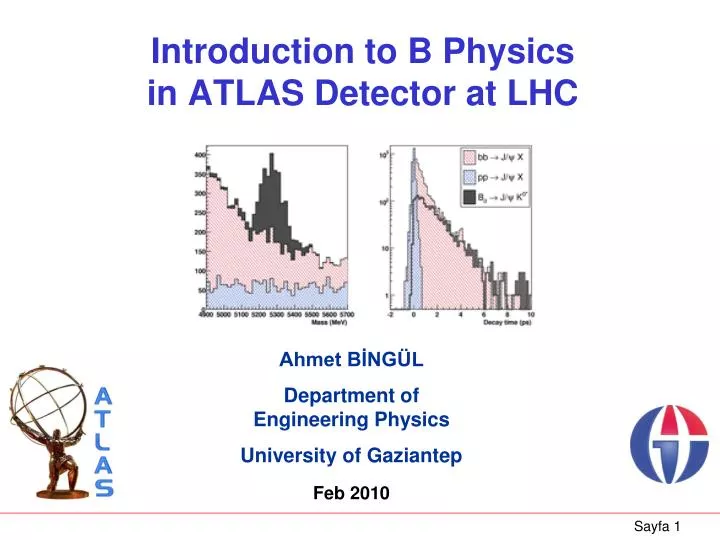 introduction to b physics in atlas detector at lhc