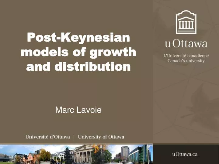 post keynesian models of growth and distribution