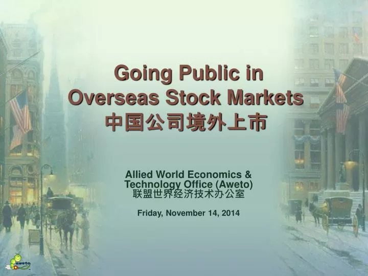 going public in overseas stock markets