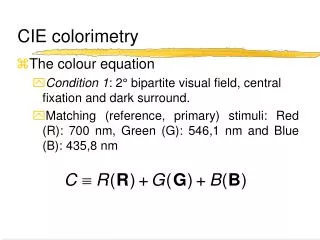CIE colorimetry