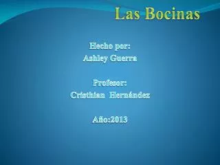 las bocinas