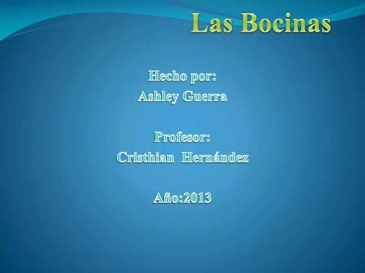 las bocinas