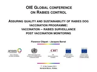 OIE Global conference on Rabies control