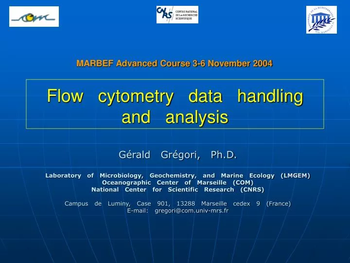 flow cytometry data handling and analysis
