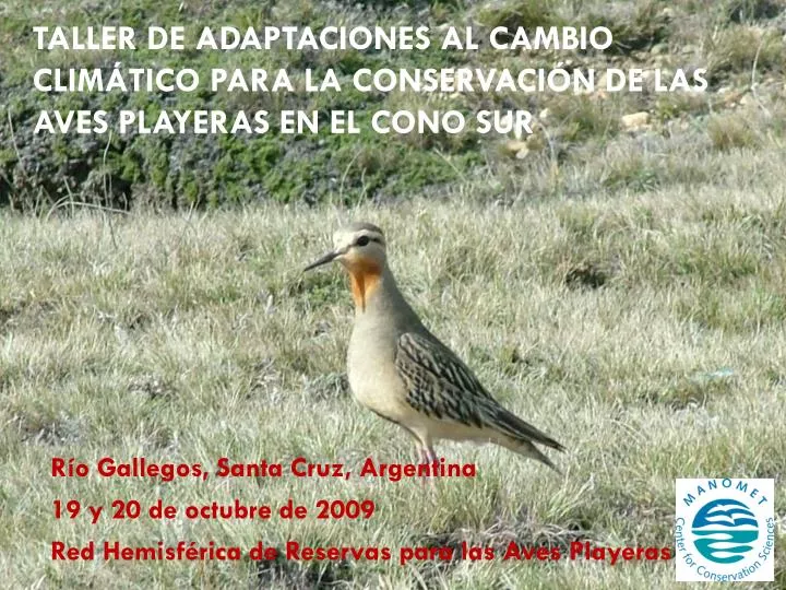 taller de adaptaciones al cambio clim tico para la conservaci n de las aves playeras en el cono sur