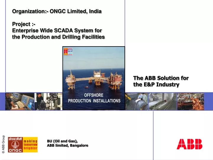 the abb solution for the e p industry