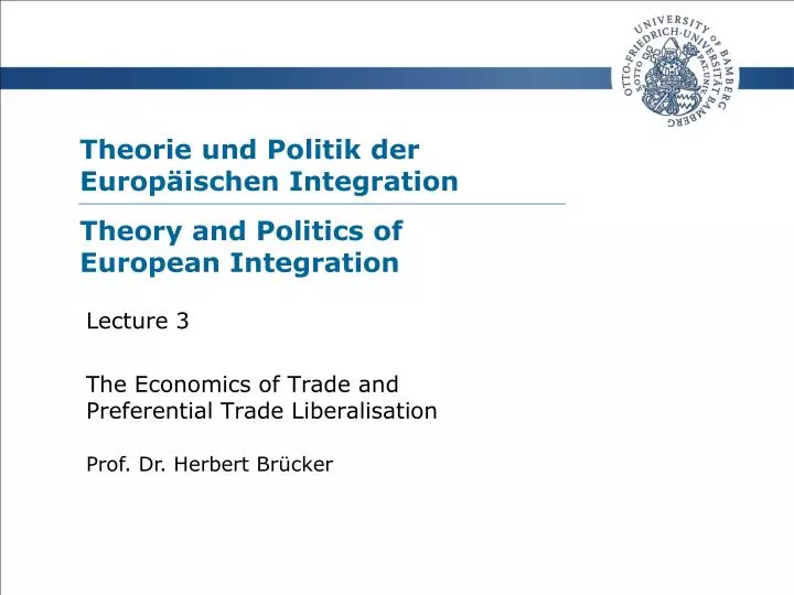 theorie und politik der europ ischen integration