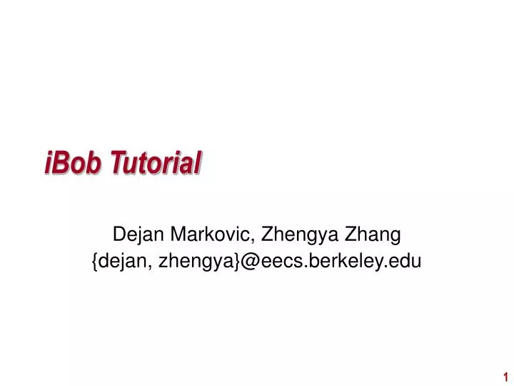 ibob tutorial