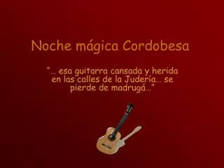 noche m gica cordobesa
