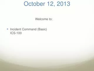october 12 2013