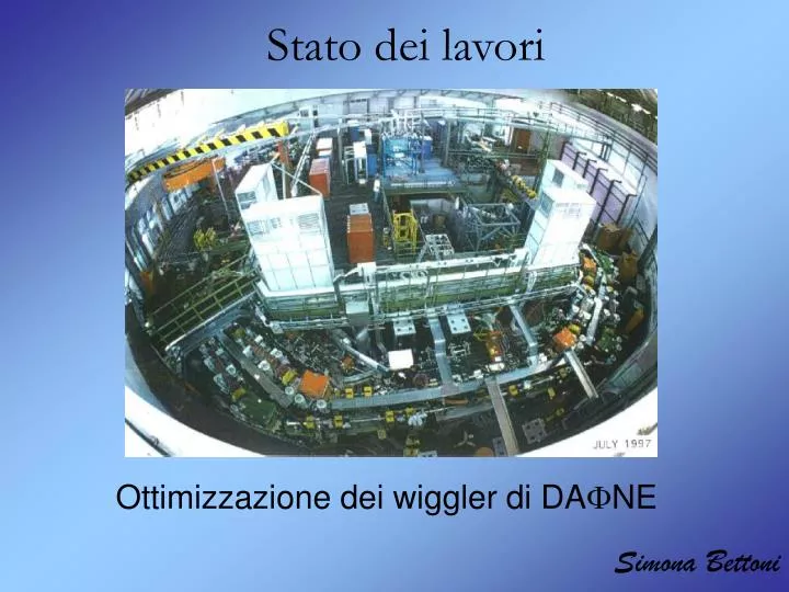 stato dei lavori