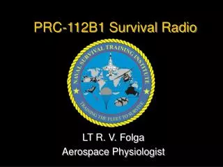 PRC-112B1 Survival Radio