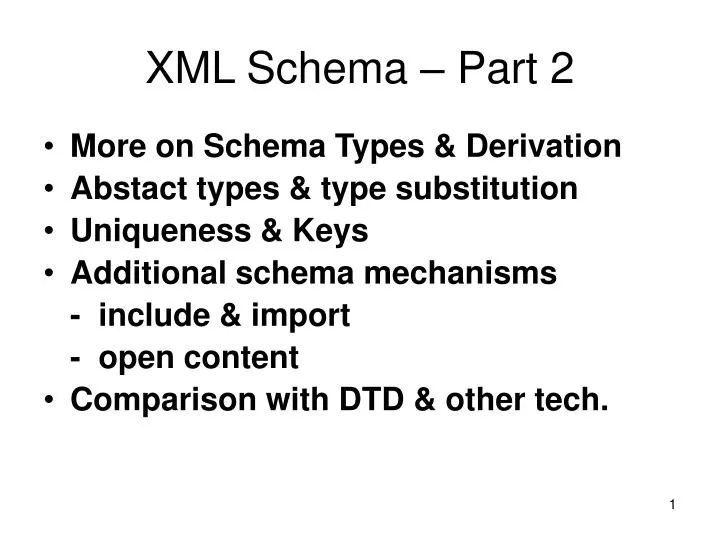 xml schema part 2