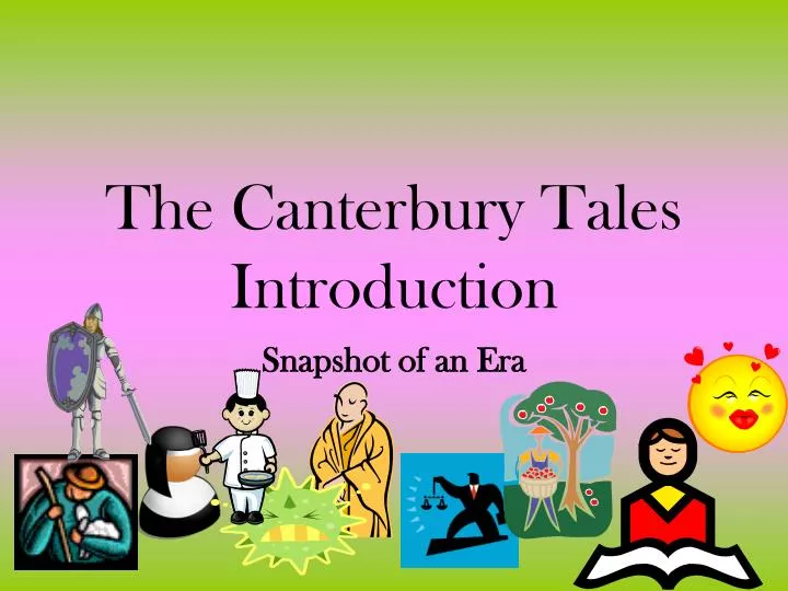 the canterbury tales introduction