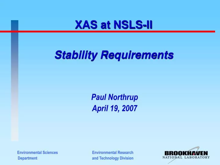 stability requirements