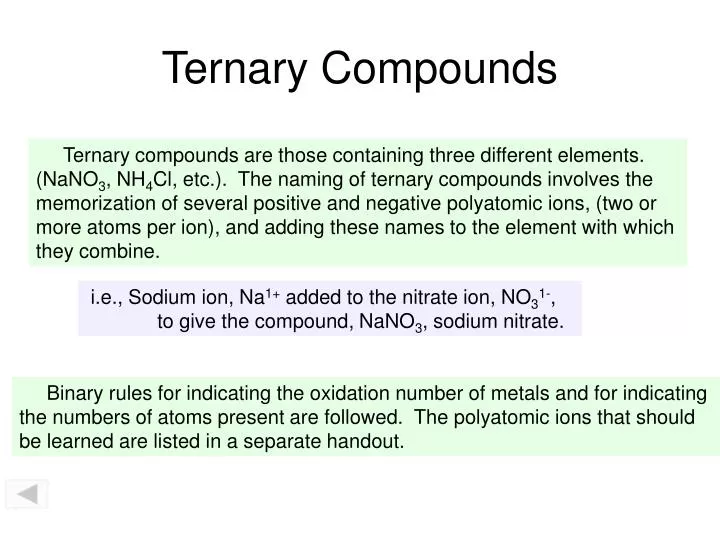 ternary compounds