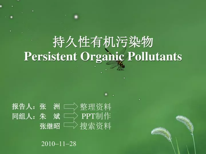 persistent organic pollutants