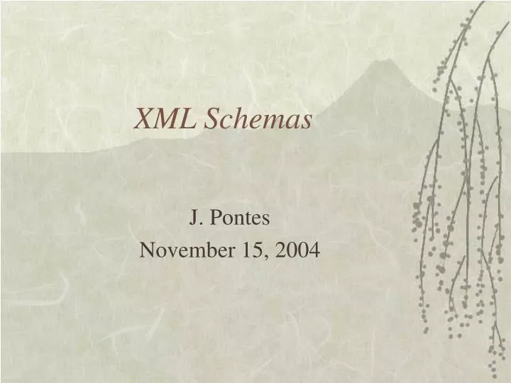 xml schemas