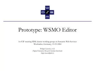 Prototype: WSMO Editor