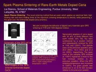 Spark Plasma Sintering of Rare-Earth Metals Doped Ceria