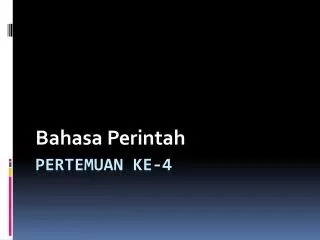 bahasa perintah