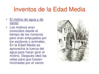 inventos de la edad media